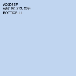 #C0D5EF - Botticelli Color Image