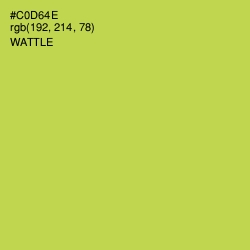 #C0D64E - Wattle Color Image