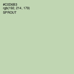 #C0D6B3 - Sprout Color Image