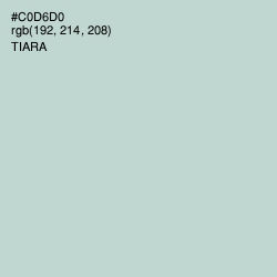 #C0D6D0 - Tiara Color Image