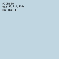 #C0D6E0 - Botticelli Color Image