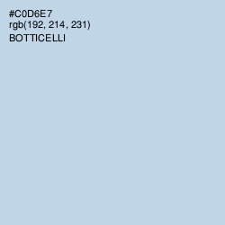 #C0D6E7 - Botticelli Color Image