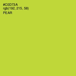 #C0D73A - Pear Color Image