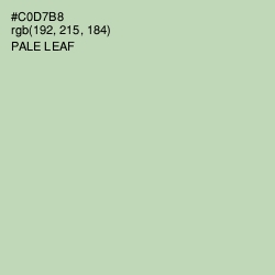 #C0D7B8 - Pale Leaf Color Image