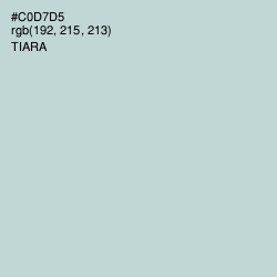 #C0D7D5 - Tiara Color Image