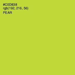 #C0D838 - Pear Color Image