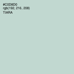 #C0D8D0 - Tiara Color Image