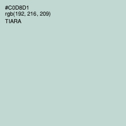 #C0D8D1 - Tiara Color Image