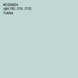 #C0D8D4 - Tiara Color Image