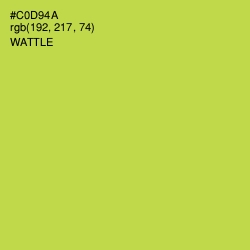 #C0D94A - Wattle Color Image