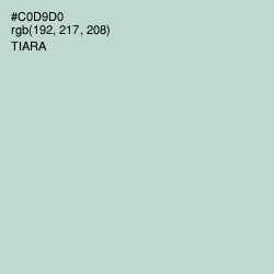 #C0D9D0 - Tiara Color Image