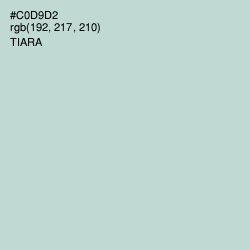 #C0D9D2 - Tiara Color Image