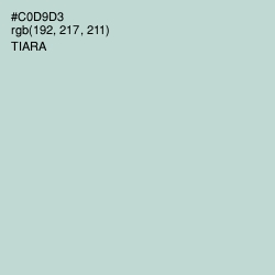 #C0D9D3 - Tiara Color Image