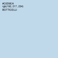 #C0D9EA - Botticelli Color Image