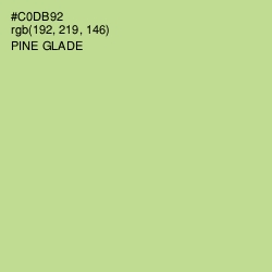 #C0DB92 - Pine Glade Color Image