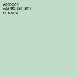 #C0DCC9 - Sea Mist Color Image