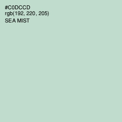 #C0DCCD - Sea Mist Color Image