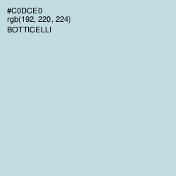 #C0DCE0 - Botticelli Color Image