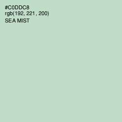 #C0DDC8 - Sea Mist Color Image