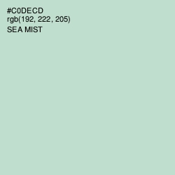 #C0DECD - Sea Mist Color Image