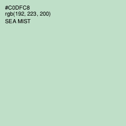 #C0DFC8 - Sea Mist Color Image