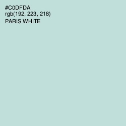 #C0DFDA - Paris White Color Image