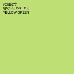 #C0E077 - Yellow Green Color Image