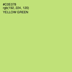 #C0E078 - Yellow Green Color Image