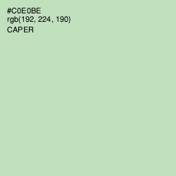 #C0E0BE - Caper Color Image
