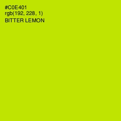 #C0E401 - Bitter Lemon Color Image