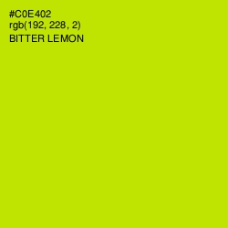 #C0E402 - Bitter Lemon Color Image