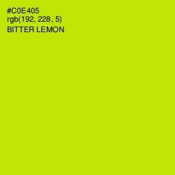 #C0E405 - Bitter Lemon Color Image