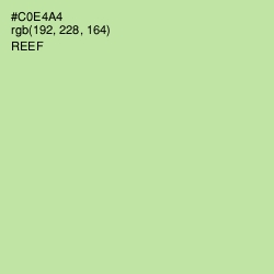 #C0E4A4 - Reef Color Image