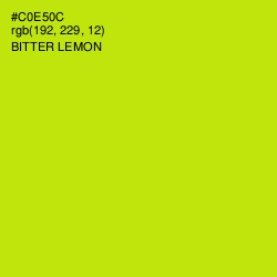 #C0E50C - Bitter Lemon Color Image