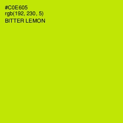 #C0E605 - Bitter Lemon Color Image