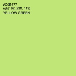 #C0E677 - Yellow Green Color Image