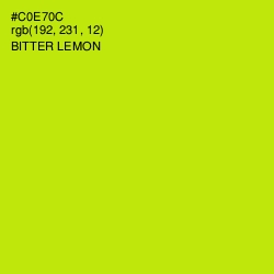 #C0E70C - Bitter Lemon Color Image