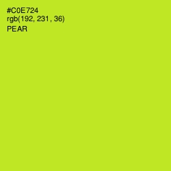 #C0E724 - Pear Color Image