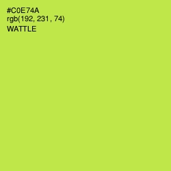 #C0E74A - Wattle Color Image