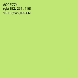 #C0E774 - Yellow Green Color Image