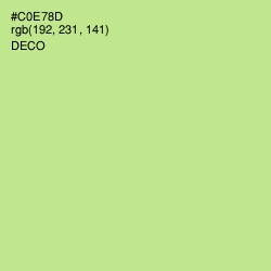 #C0E78D - Deco Color Image