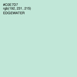 #C0E7D7 - Edgewater Color Image