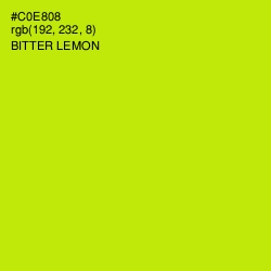 #C0E808 - Bitter Lemon Color Image