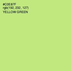 #C0E87F - Yellow Green Color Image