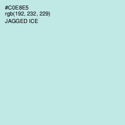 #C0E8E5 - Jagged Ice Color Image