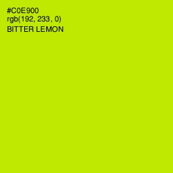 #C0E900 - Bitter Lemon Color Image