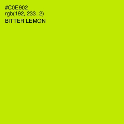 #C0E902 - Bitter Lemon Color Image