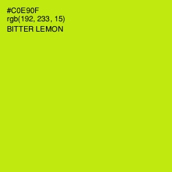 #C0E90F - Bitter Lemon Color Image