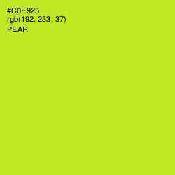 #C0E925 - Pear Color Image