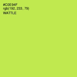 #C0E94F - Wattle Color Image